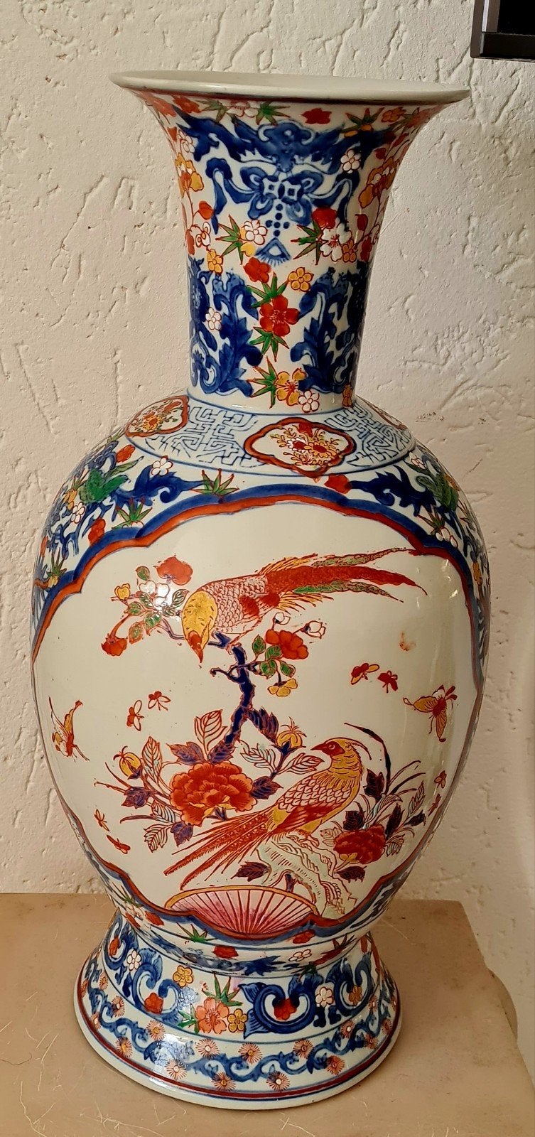 Grote Chinese vaas met kleurrijke decoraties, Ophalen of Verzenden