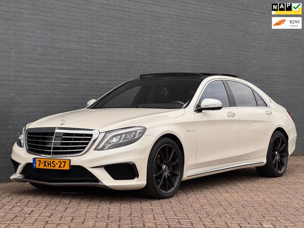 Mercedes-Benz S-klasse AMG 63 4Matic Lang|PANO|360|STANDKACH, 5461 cc, Gebruikt, Verwarming stoelen achter, Wit