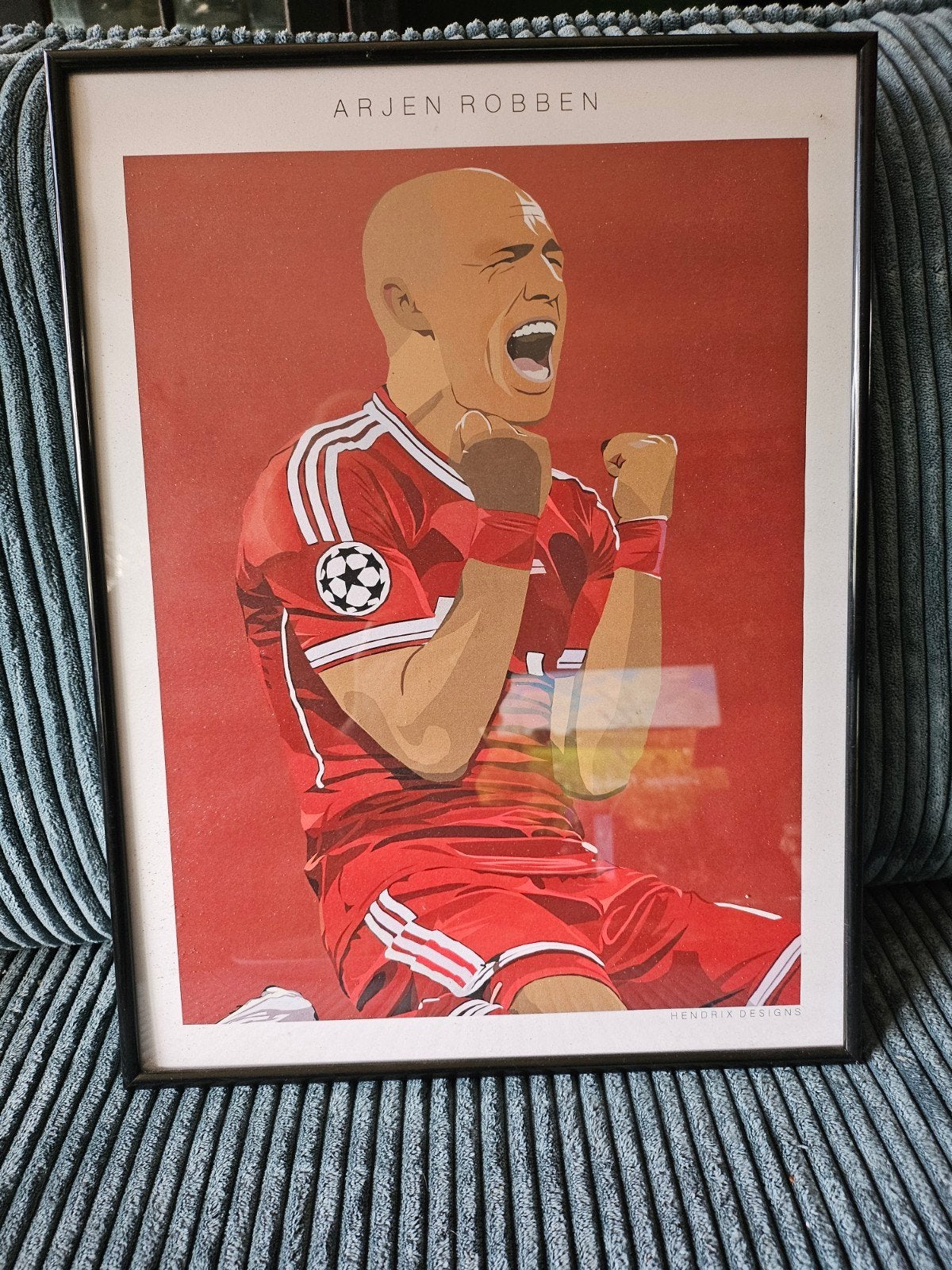 Arjen Robben Voetbal Poster - Bayern München, 50 – 75, Minder dan 50 cm, Gebruikt, Ophalen of Verzenden