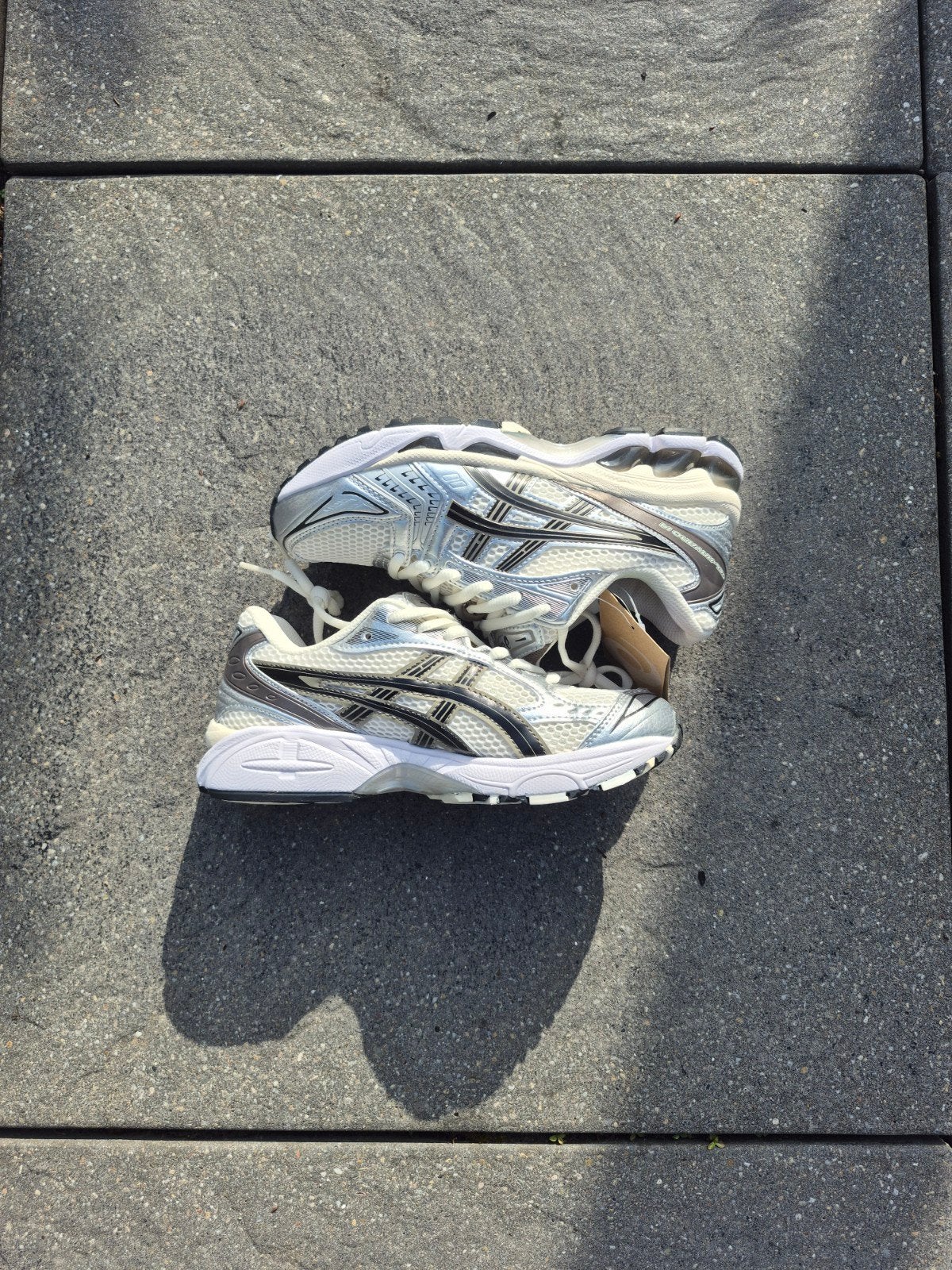 Asics Gel Kayano 14 Cream Plum Black Silver maat 39/40, Asics, Verzenden