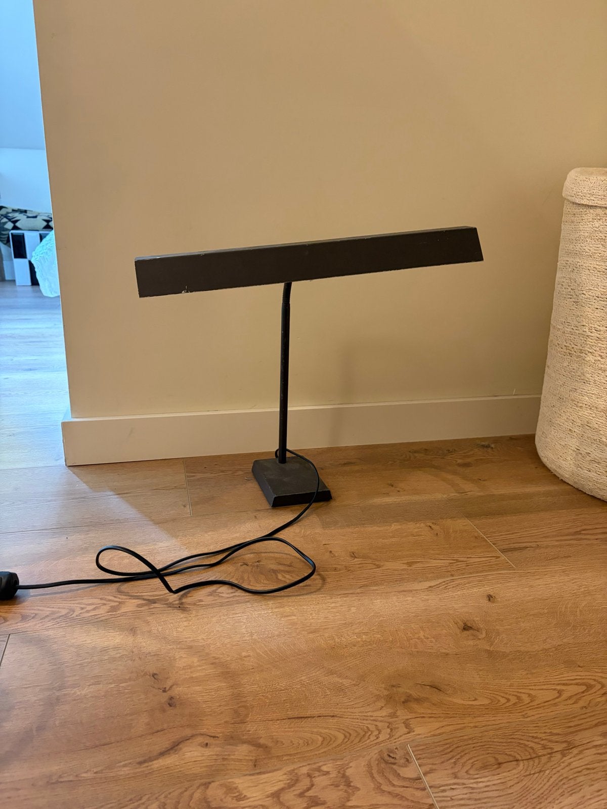 Zwarte bureaulamp/leeslamp met flexibele arm, Ophalen, Gebruikt, E14 (klein), Minder dan 100 cm