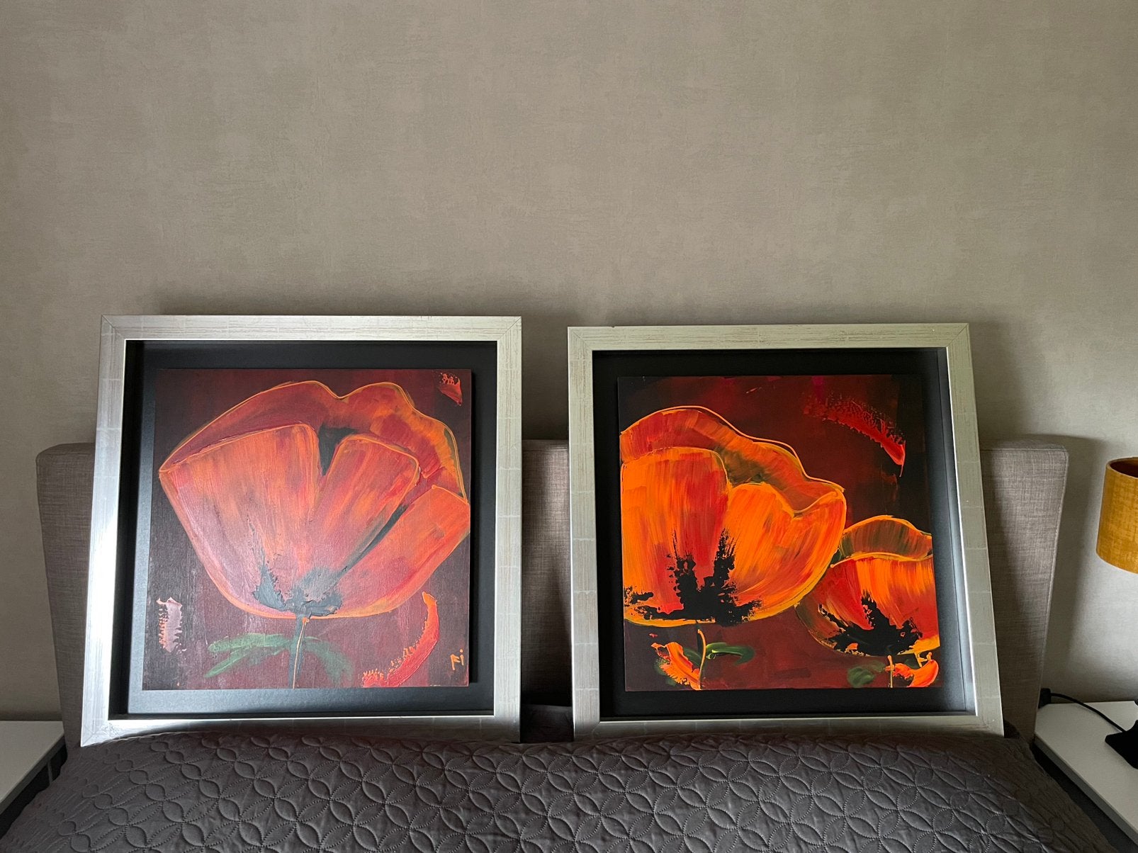 Schilderijen met Klaprozen Kunstenaars collectief Fi, Antiek en Kunst, Kunst | Schilderijen | Abstract, Ophalen