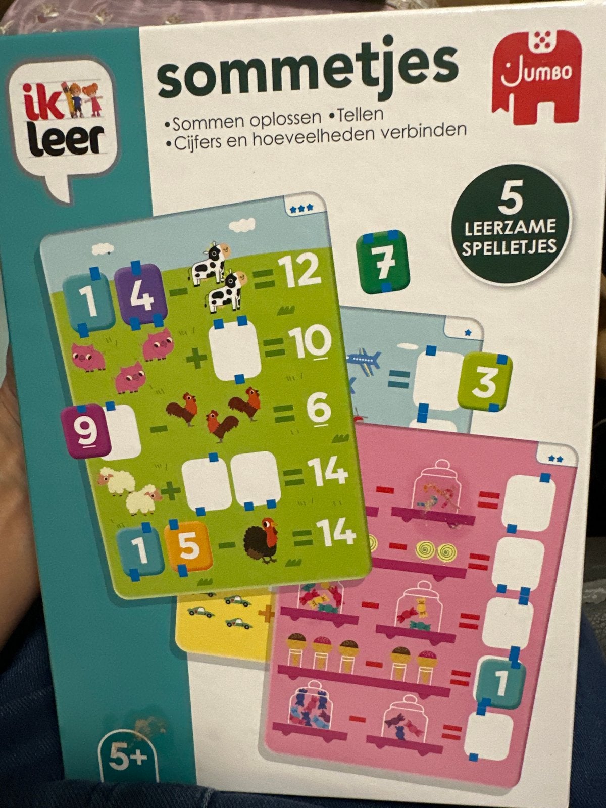Jumbo Ik leer Sommetjes - Educatief Rekenspel voor Kinderen, Hobby en Vrije tijd, Een of twee spelers, Ophalen of Verzenden, Zo goed als nieuw