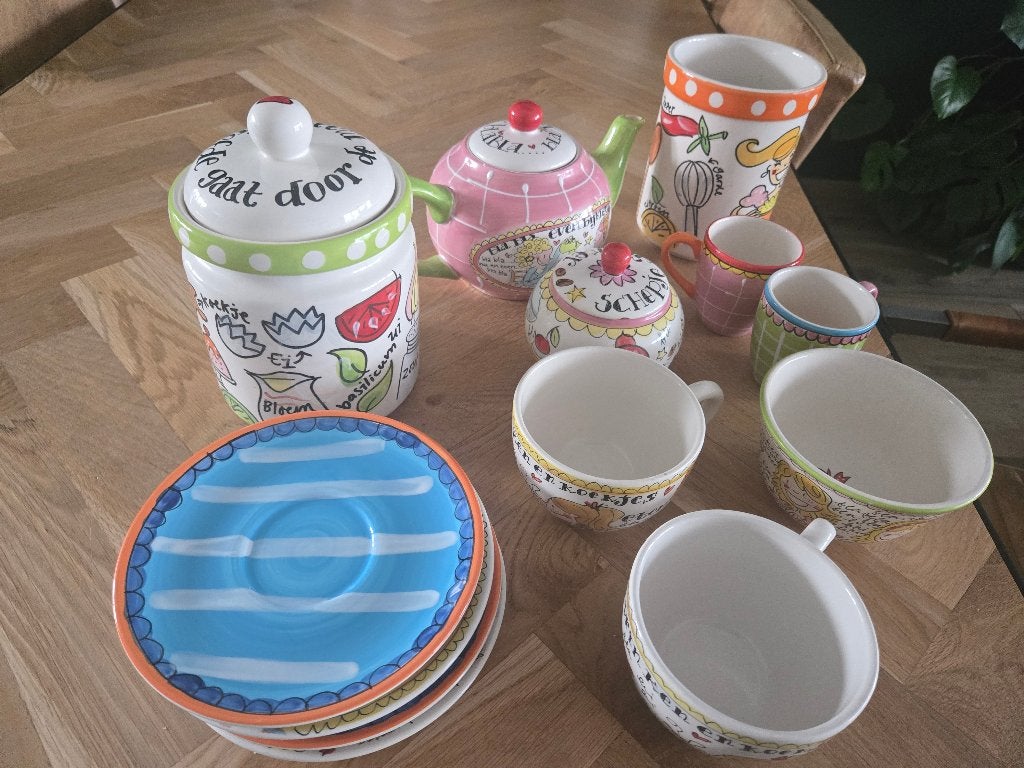 Blond Amsterdam Servies, Huis en Inrichting, Gebruikt, Ophalen of Verzenden, Overige stijlen, Kop(pen) en/of Schotel(s)