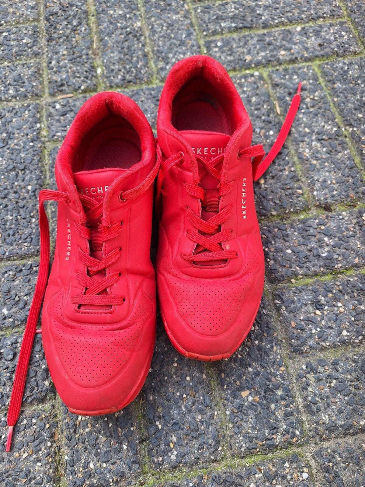 Skechers rode sneakers - Maat 39, Skechers, Ophalen of Verzenden, Sneakers of Gympen, Gedragen