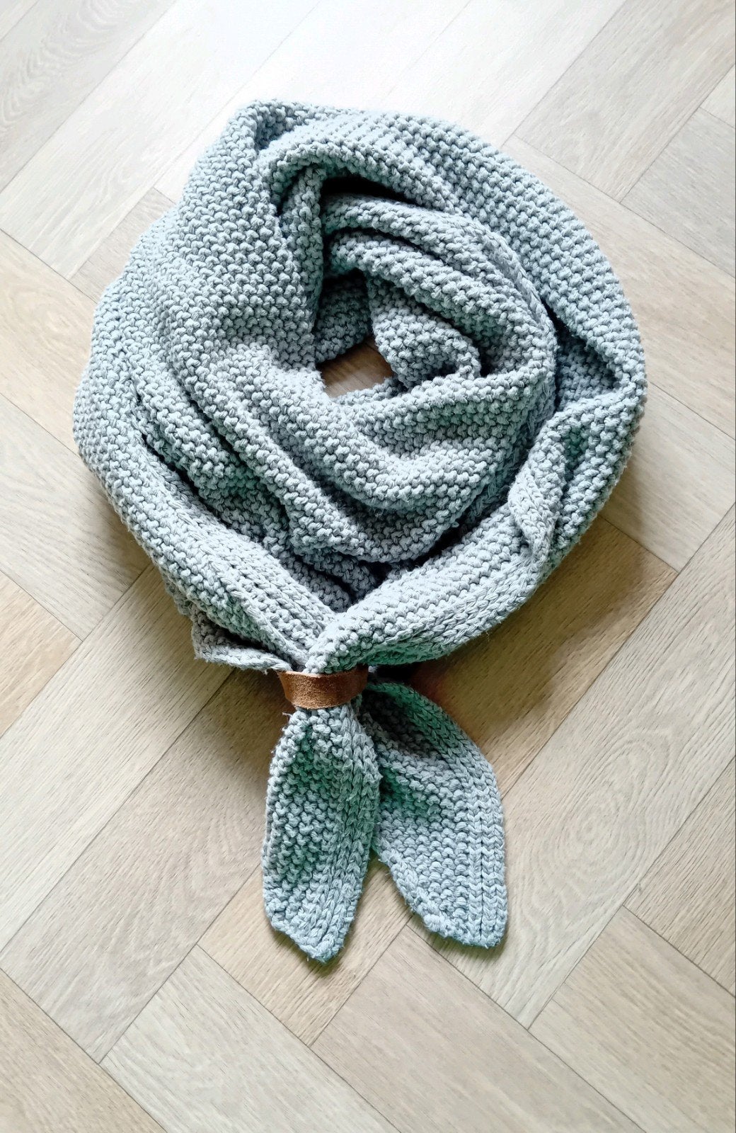 Knit Factory sjaal grijs wolmix, Knit Factory, Ophalen of Verzenden, Zo goed als nieuw, Sjaal