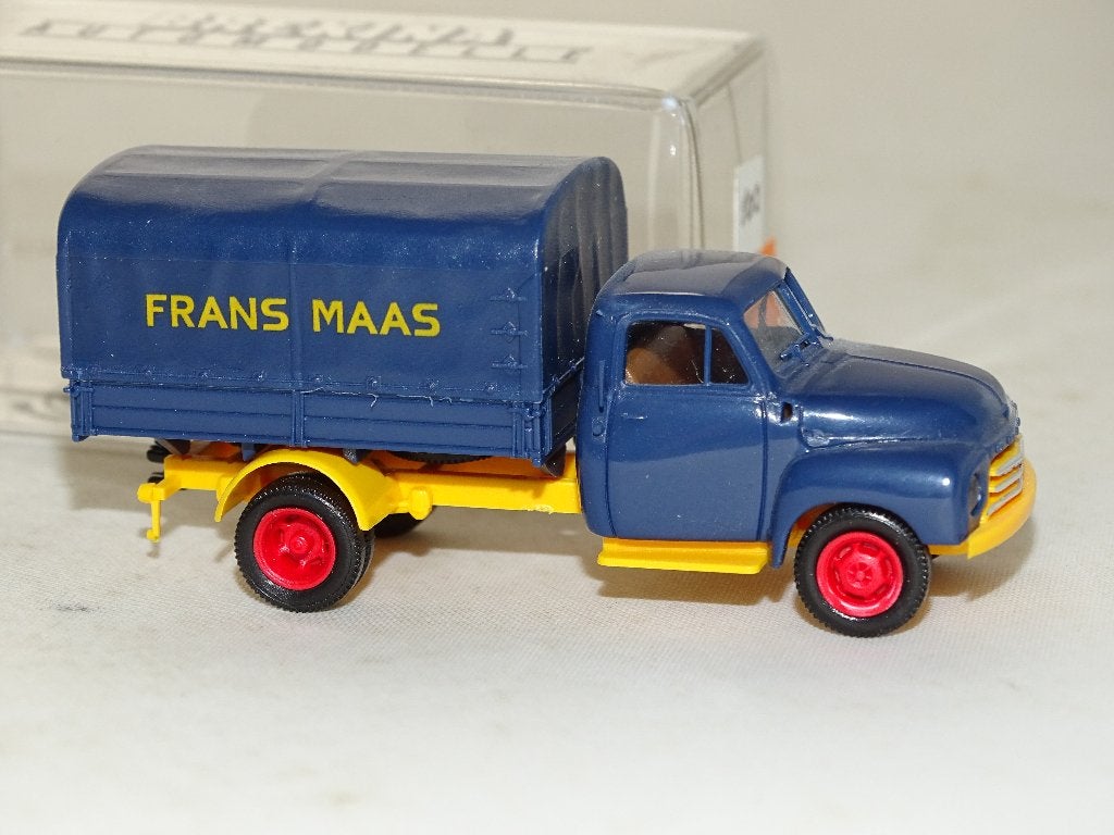 1/87 Brekina Opel Blitz Frans Maas, Ophalen of Verzenden, Nieuw, Bus of Vrachtwagen, Brekina