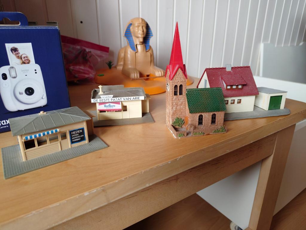 Modelhuisjes voor bij de treinbaan, Ophalen of Verzenden, Gebruikt, Brug, Tunnel of Gebouw