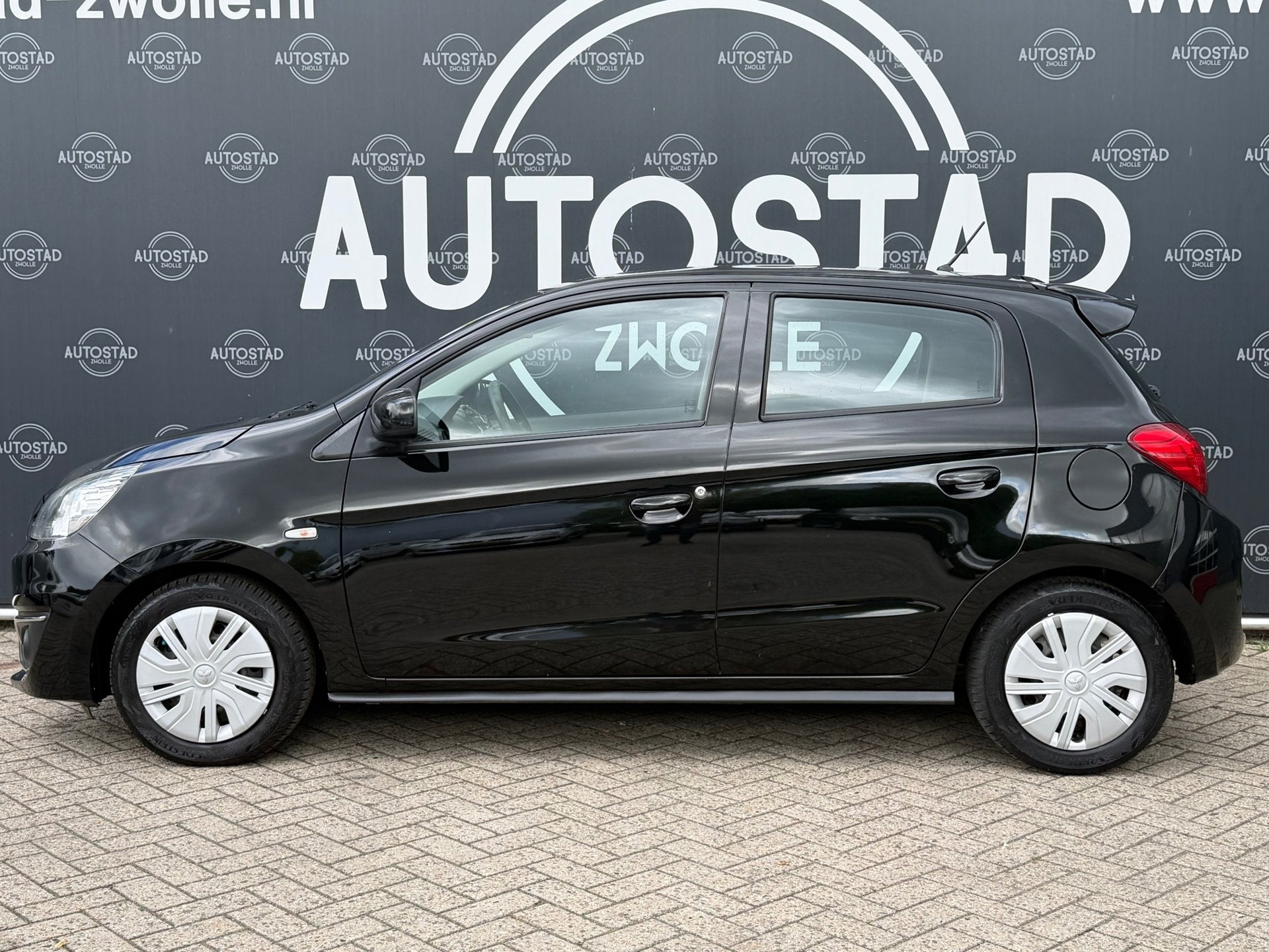 Mitsubishi Space Star 1.0 Cool+ NL-Auto / 2e Eigenaar / NAP, Auto's, Voorwielaandrijving, Stof, Zwart, Origineel Nederlands