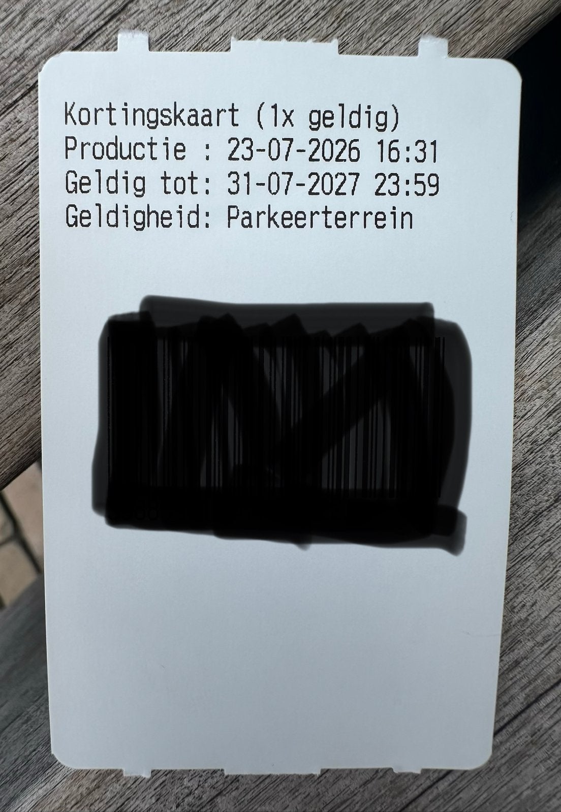 Batavia Stad parkeerticket, Tickets en Kaartjes