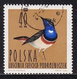 876 - Polen michel 1491 gestempeld , blauwborst witte stern, Verzenden, Polen, Gestempeld