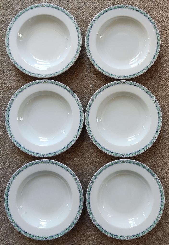 Arzberg Merison; 6 diepe borden, Ophalen of Verzenden, Porselein, Overige stijlen, Bord(en)