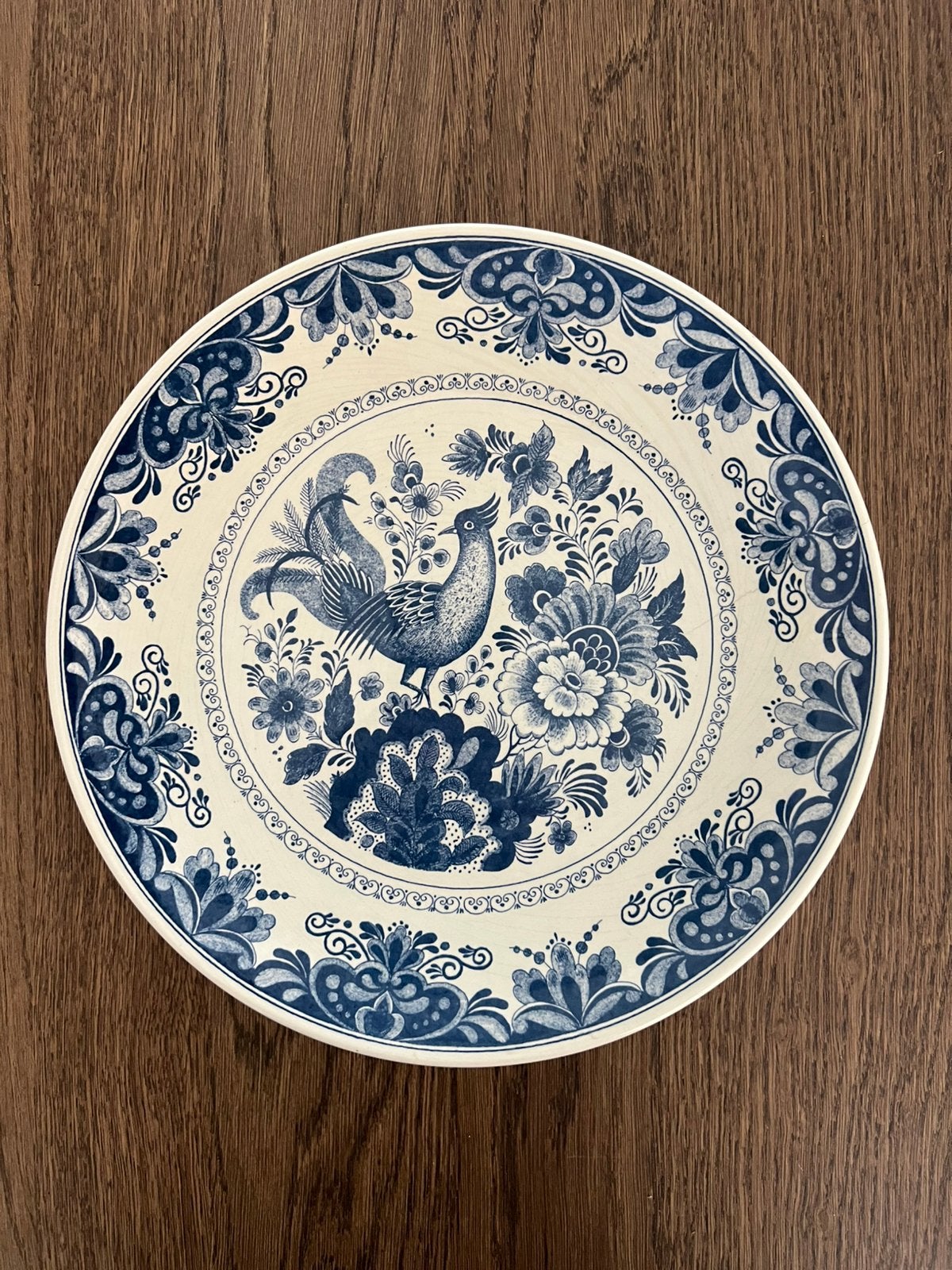 Delfts Blauw bord, Ophalen