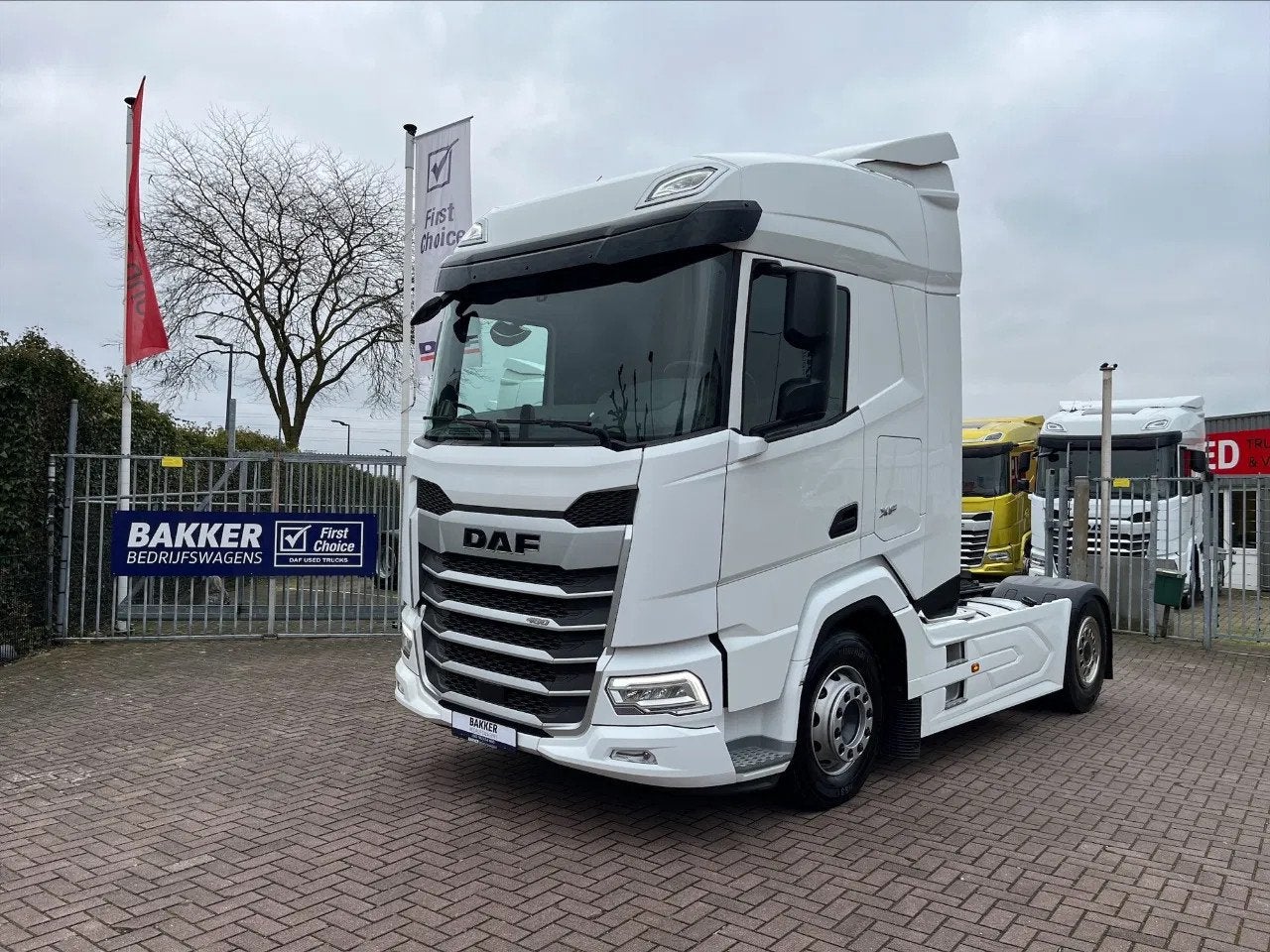 DAF XF 480 NGD *2022* INTARDER - PTO-PREP - ASLAST BEWAKING, Auto's, Vrachtwagens, Automaat, Achterwielaandrijving, Euro 6, Wit