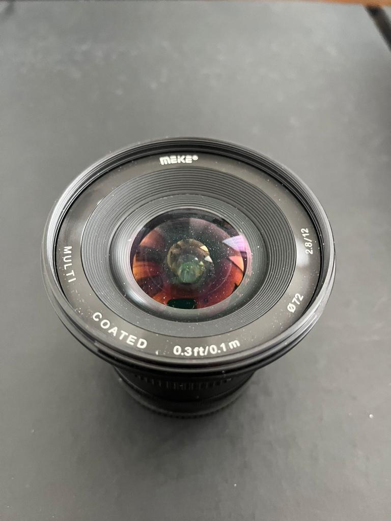Groothoek Meike 12mm 2.8 voor Sony, Audio, Tv en Foto, Fotografie | Lenzen en Objectieven, Ophalen of Verzenden, Zo goed als nieuw