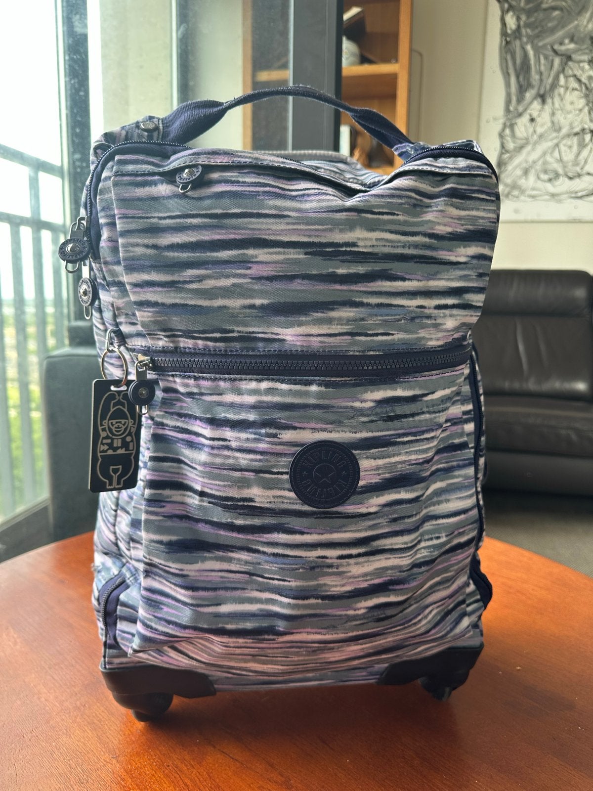 Kipling Spontaneous S Lichtgewicht Trolley - Gebruikt, 40 tot 60 cm, Gebruikt, Ophalen of Verzenden, Uitschuifbare handgreep