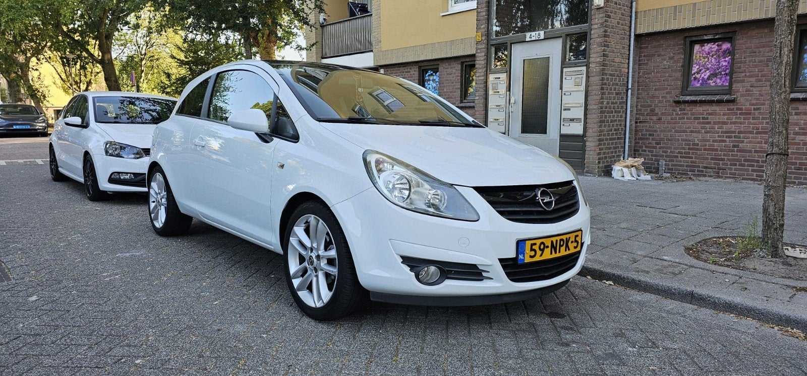 Opel Corsa 1.4 16V 2010 Wit 2e eigenaar!, Auto's, Voorwielaandrijving, Stof, 4 cilinders, 100 pk