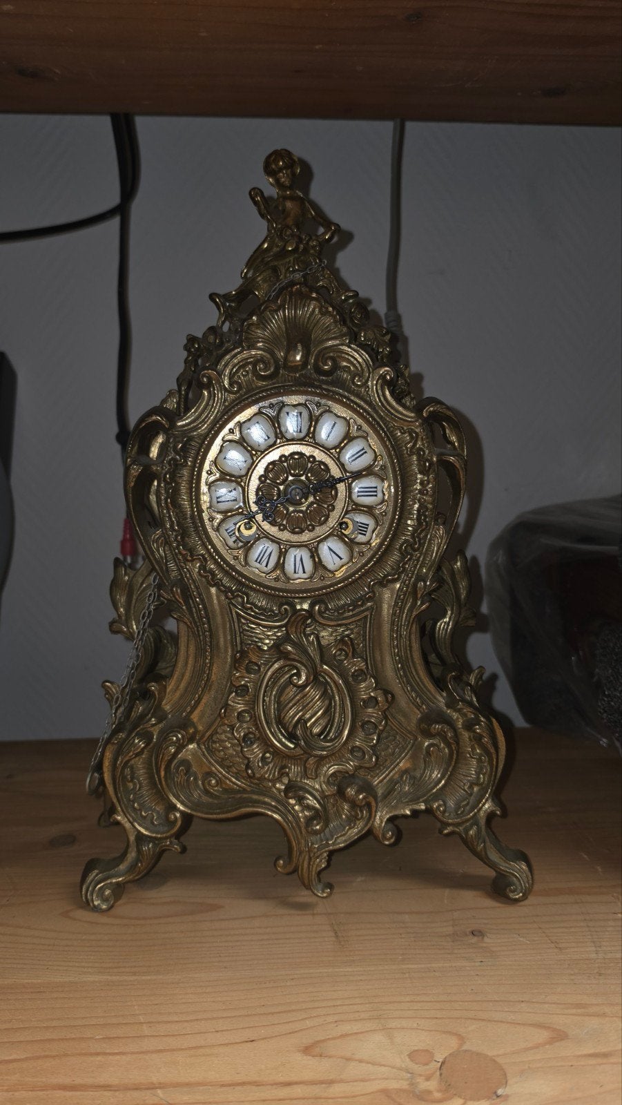 Vintage Louis XVI Rococo-Style Mantel Clock, Ophalen