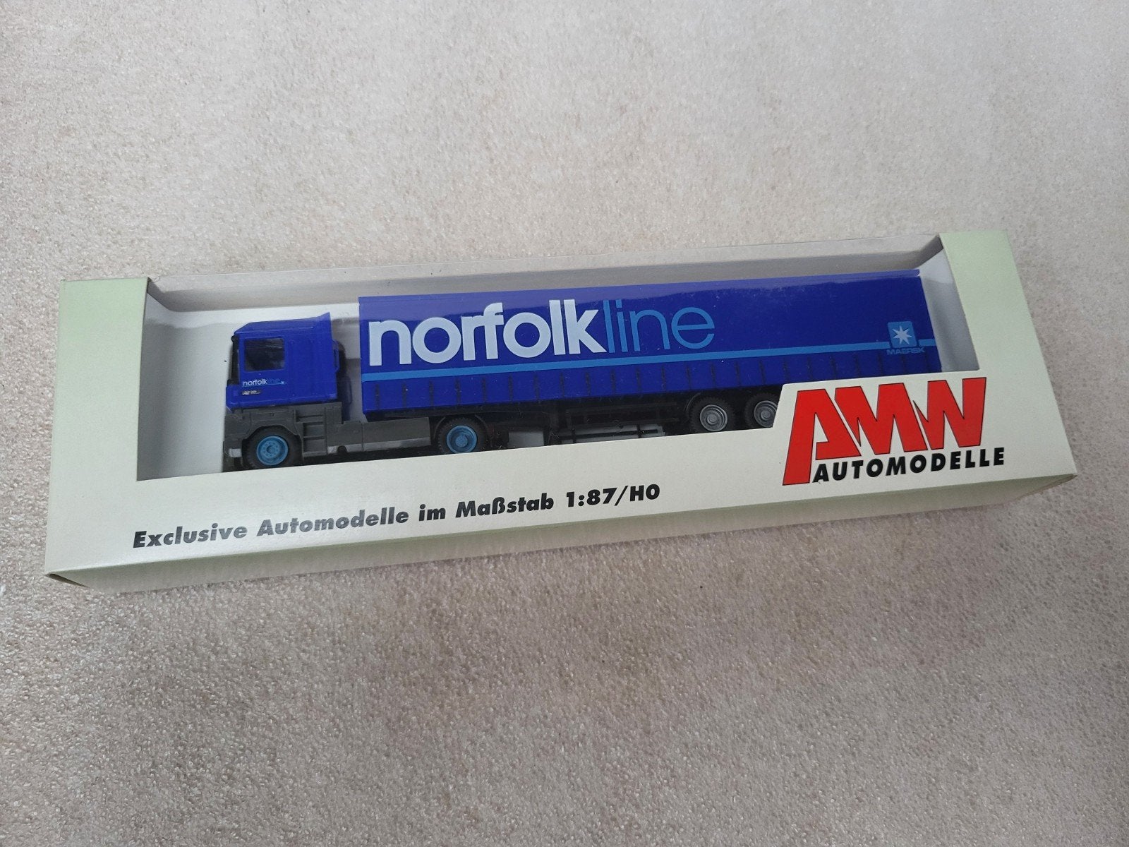 AMW 70432 (4 st) Renault Norfolkline Vrachtwagen 1:87/HO, Ophalen of Verzenden, Zo goed als nieuw, Bus of Vrachtwagen, AWM