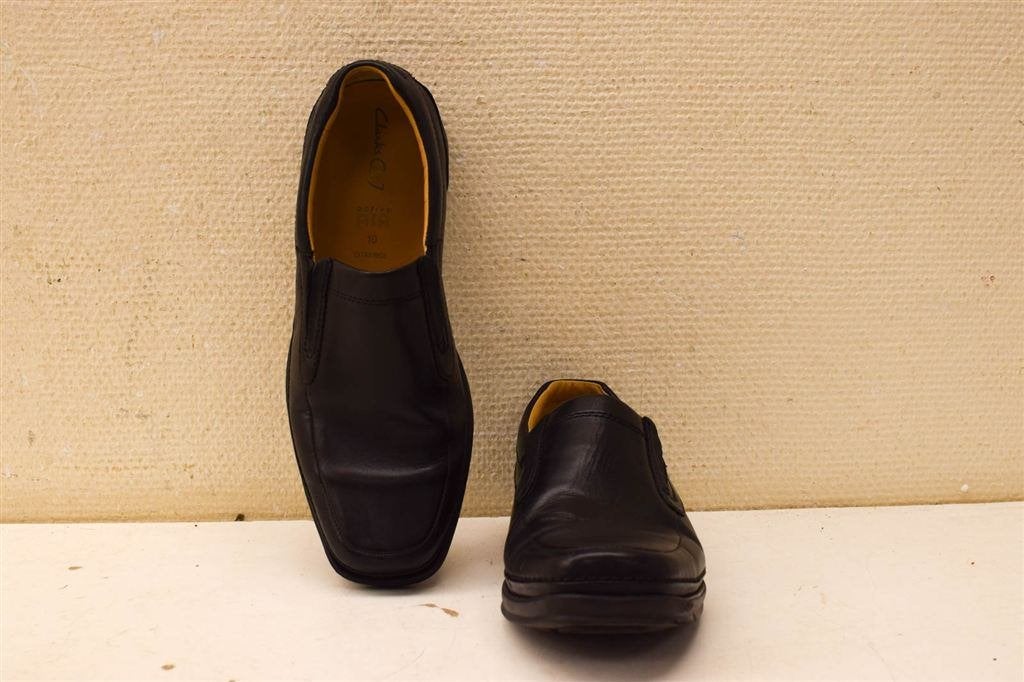 Clarks Heren instappers 49616, Ophalen of Verzenden, Gedragen, Maat 43 t/m 46, Zwart