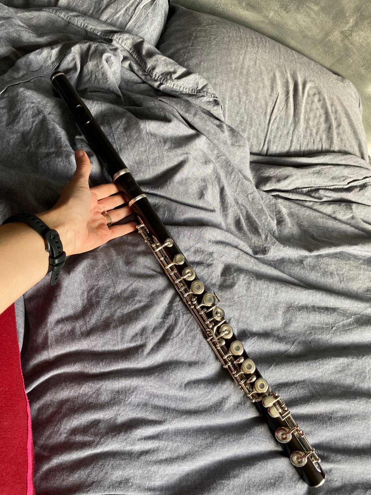 Houten dwarsfluit Takuma, Muziek en Instrumenten, Ophalen, Gebruikt, Dwarsfluit, Met koffer of tas