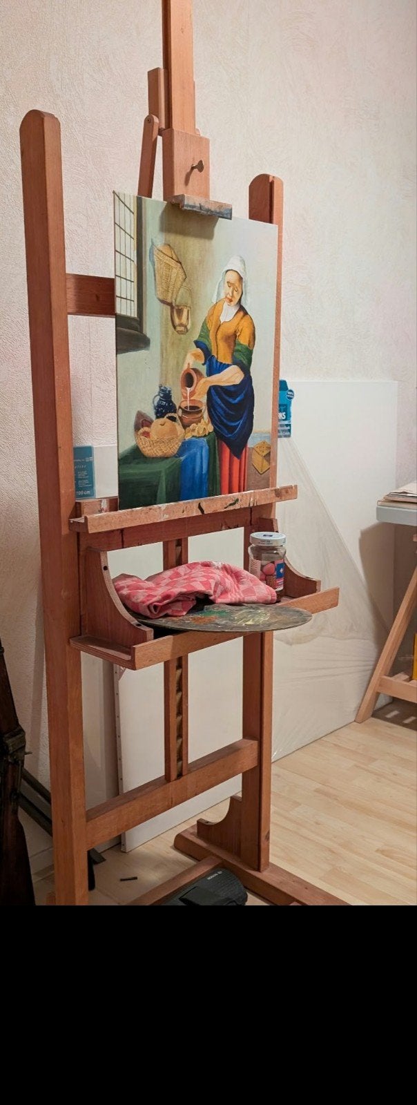 Diverse schildersbenodigdheden: penselen, verf, doeken, ezel, Hobby en Vrije tijd, Ophalen, Zo goed als nieuw, Acrylverf