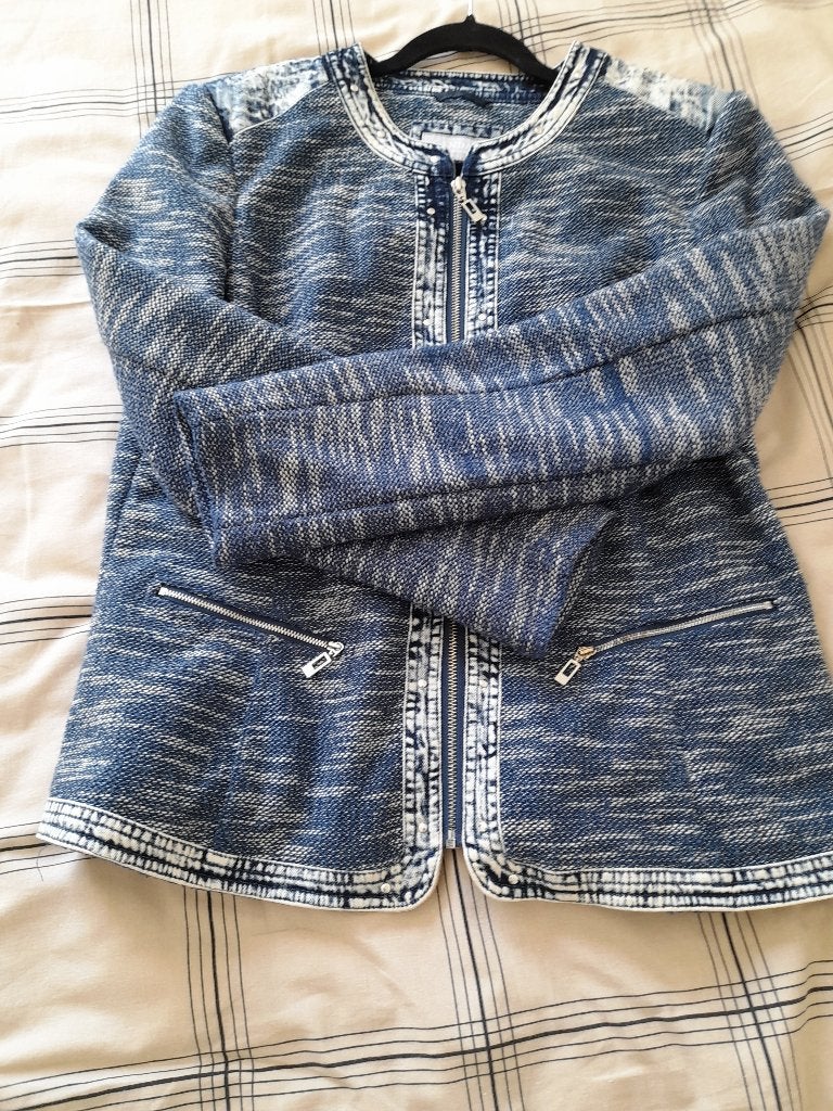 jasje/colbert maat 44  gevoerd., Blauw, Maat 42/44 (L), Ophalen of Verzenden, Zo goed als nieuw