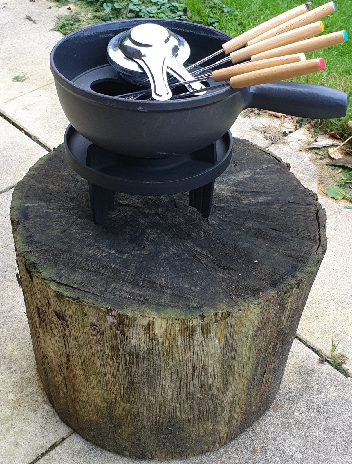 Fonduestel, Ophalen of Verzenden, Zo goed als nieuw, Brander, Fondueset