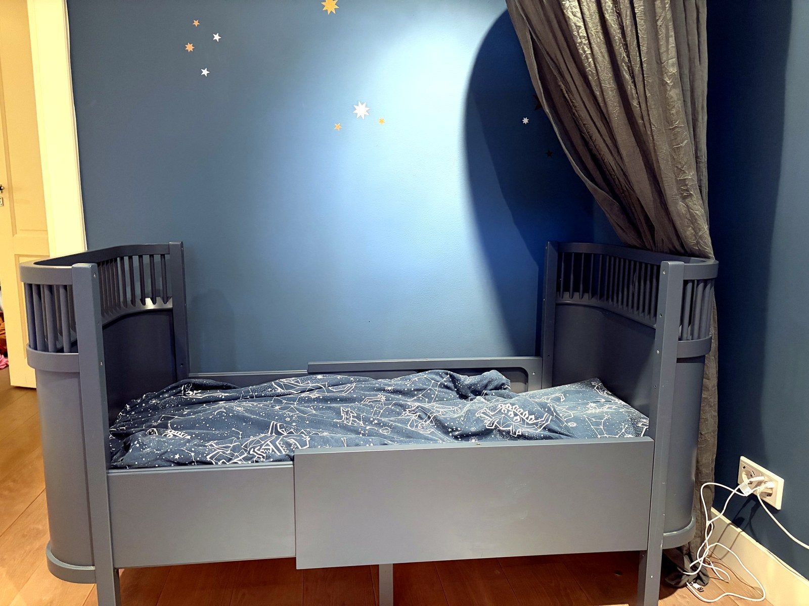 Sebra kili meegroeibed, Ophalen, 70 tot 85 cm, Zo goed als nieuw, Matras