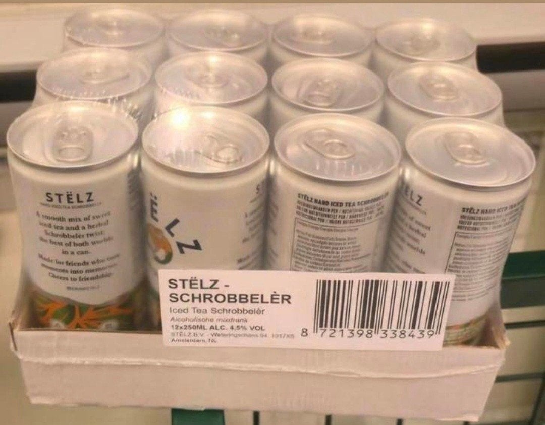 Stëlz Schrobbeler 12 blikjes - Limited Edition - geseald, Ophalen
