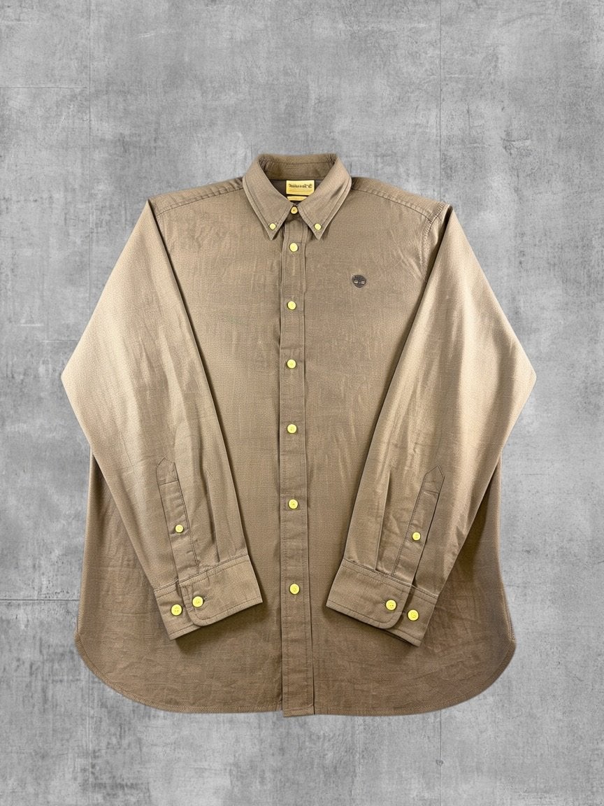 Timberland blouse grijs heren maat L overhemd shirt effen, Verzenden, VF International Sagl, Tbl_deshop@vfc.com, Zo goed als nieuw
