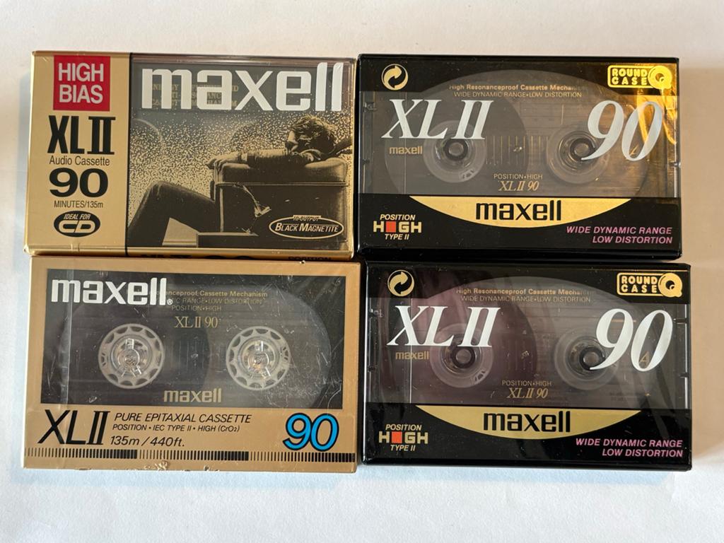 4x Maxell XLII 90 Cassettebandjes, Cd's en Dvd's, Cassettebandjes, 2 t/m 25 bandjes, Overige genres, Ophalen of Verzenden, Nieuw in verpakking