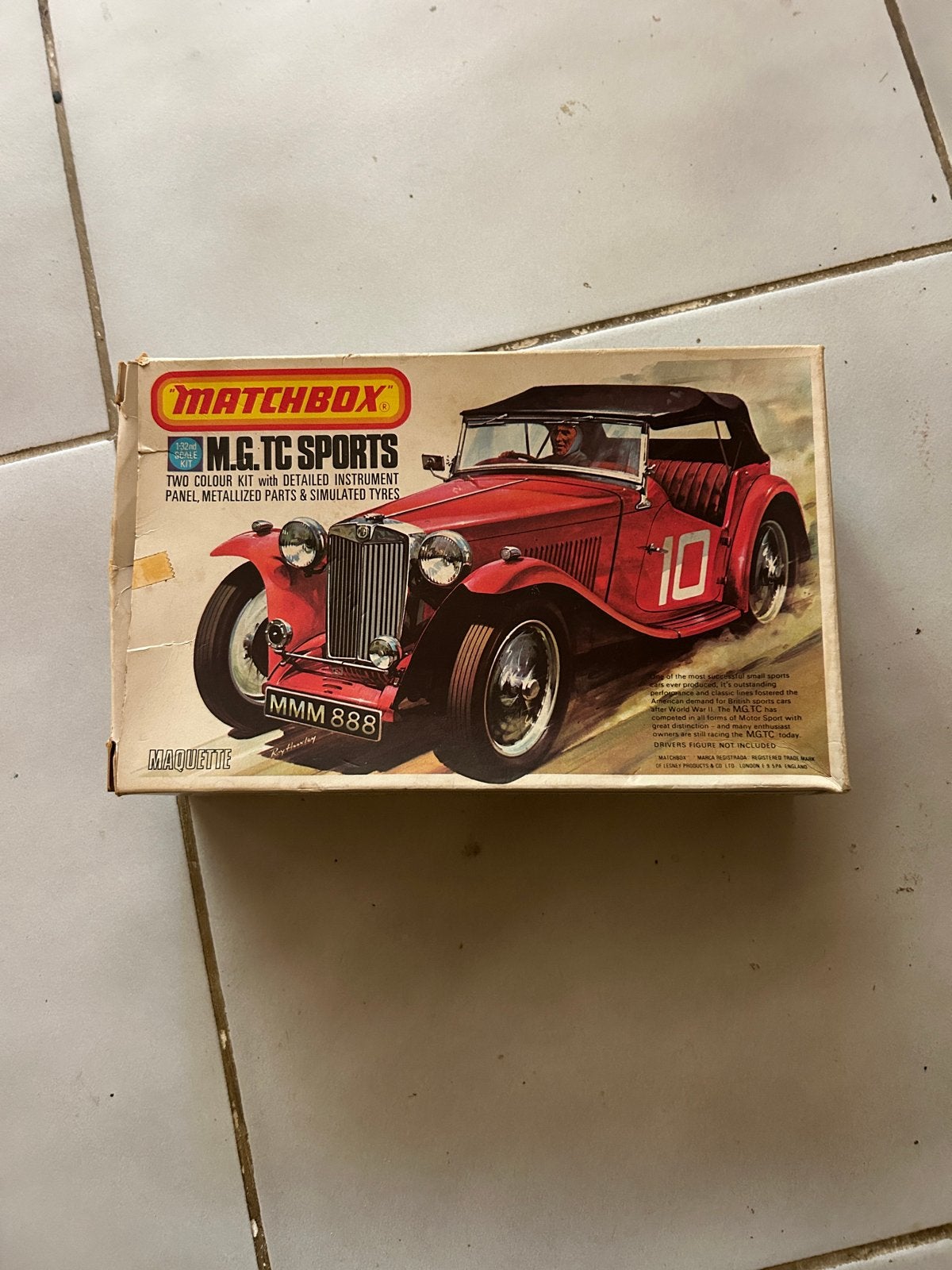 Matchbox M.G. TC Sports Maquette PK-306 Rood NIB 1977 Engela, Overige merken, Auto, 1:32 tot 1:50, Nieuw