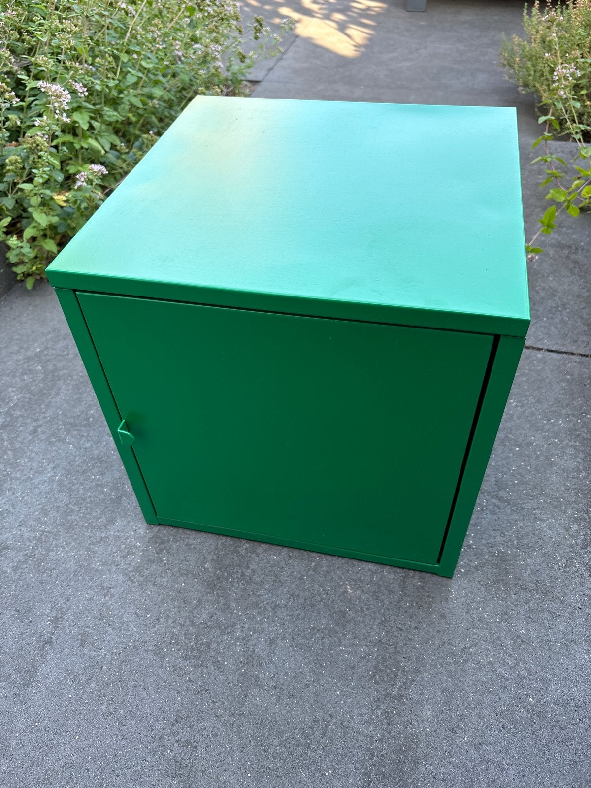 Groene metalen kastje IKEA, Ophalen, Gebruikt