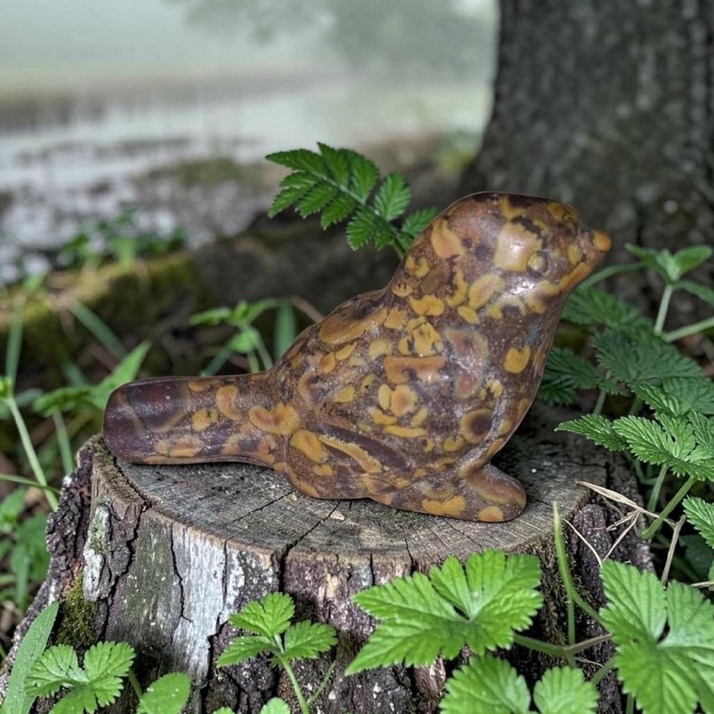 Mineraal stenen vogels, Ophalen of Verzenden, Mineraal
