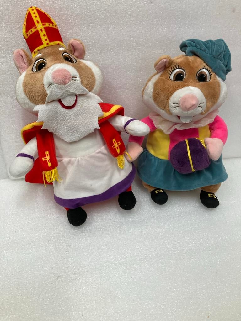 Hamster knuffels Sinterklaas en Piet, Overige merken, Overige karakters, Hamster, Ophalen of Verzenden