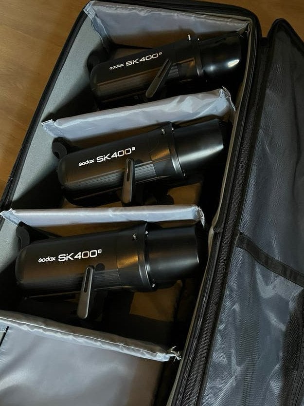 Godox SK400II Studio Flash Kit met extra’s, Ophalen, Zo goed als nieuw, Lamp of Flitsset