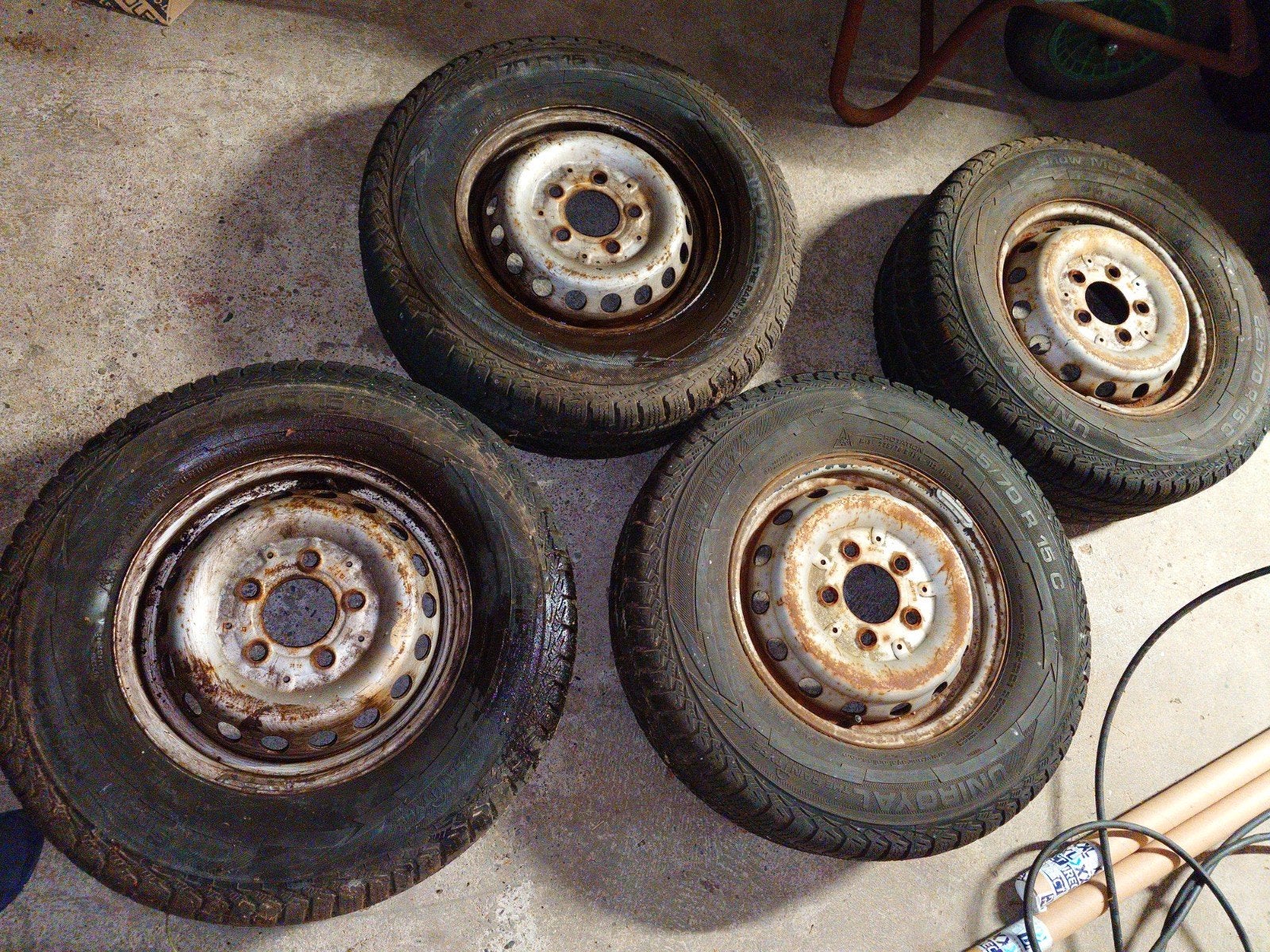 Stalen velgen 5x130, Ophalen, Gebruikt