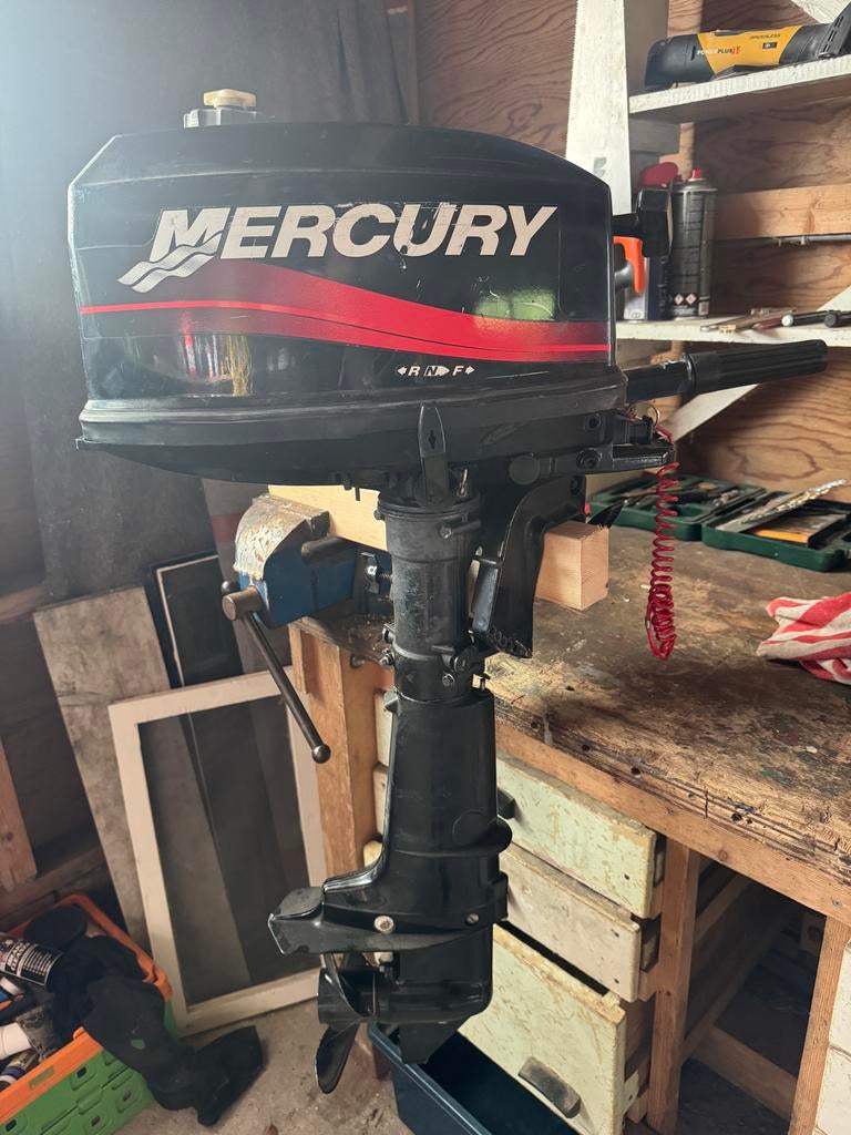 Mercury 5 PK kortstaart, Watersport en Boten, Ophalen, Gebruikt, Motor en Techniek, Motorboot