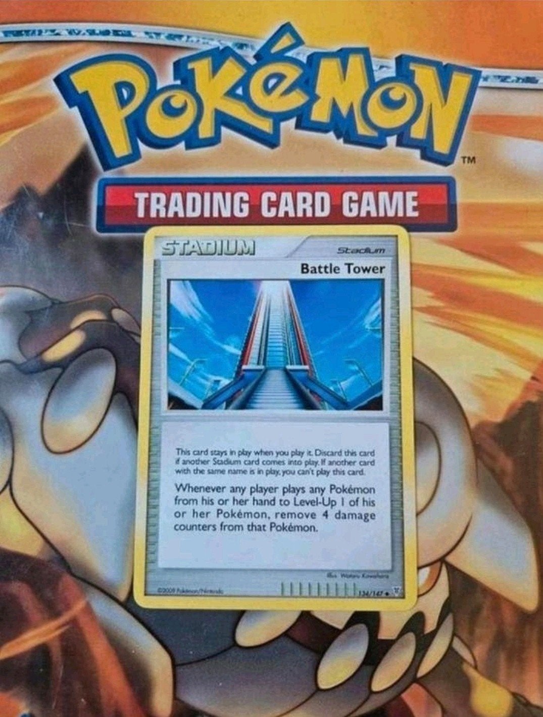 Battle tower 134/147 Platinum Supreme Victors pokemon kaart, Ophalen of Verzenden, Gebruikt, Losse kaart