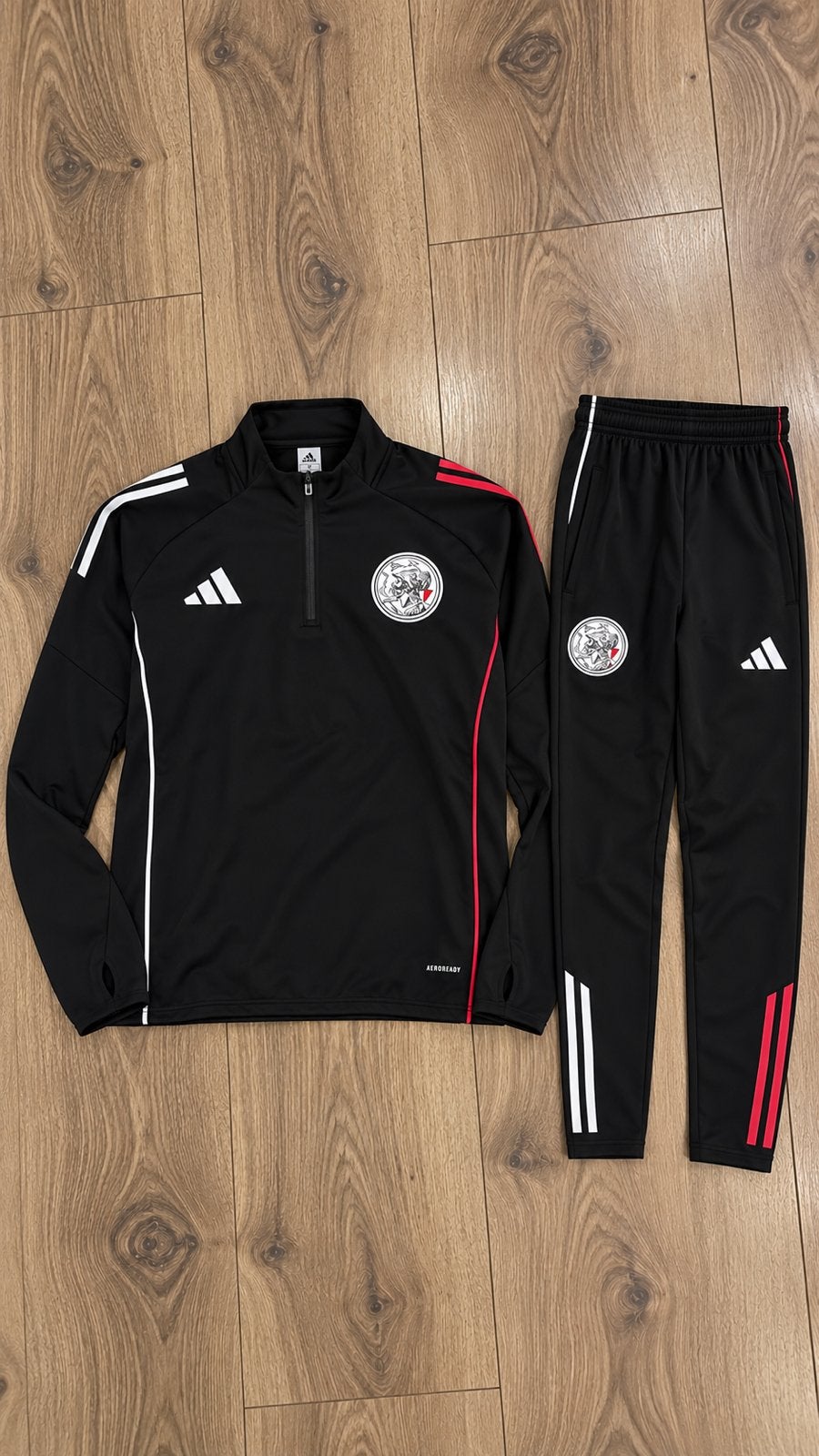 Ajax Trainingspak Wit/Zwart, Ophalen of Verzenden, Nieuw, Wit, Voetbal