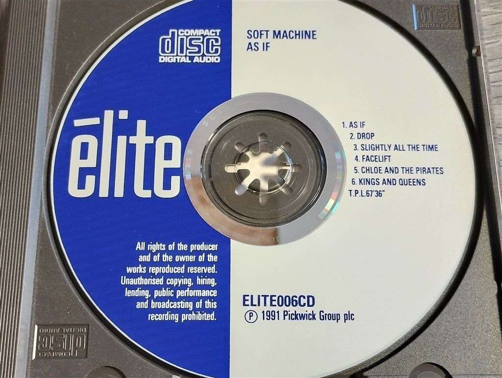 Soft Machine – As If..., Ophalen of Verzenden, Zo goed als nieuw, Poprock