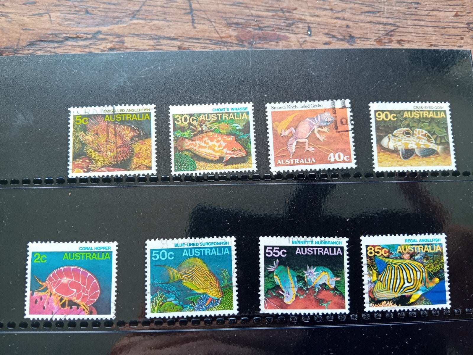 8 Australische zegels (Zeeleven & Reptielen) 1984, Ophalen of Verzenden