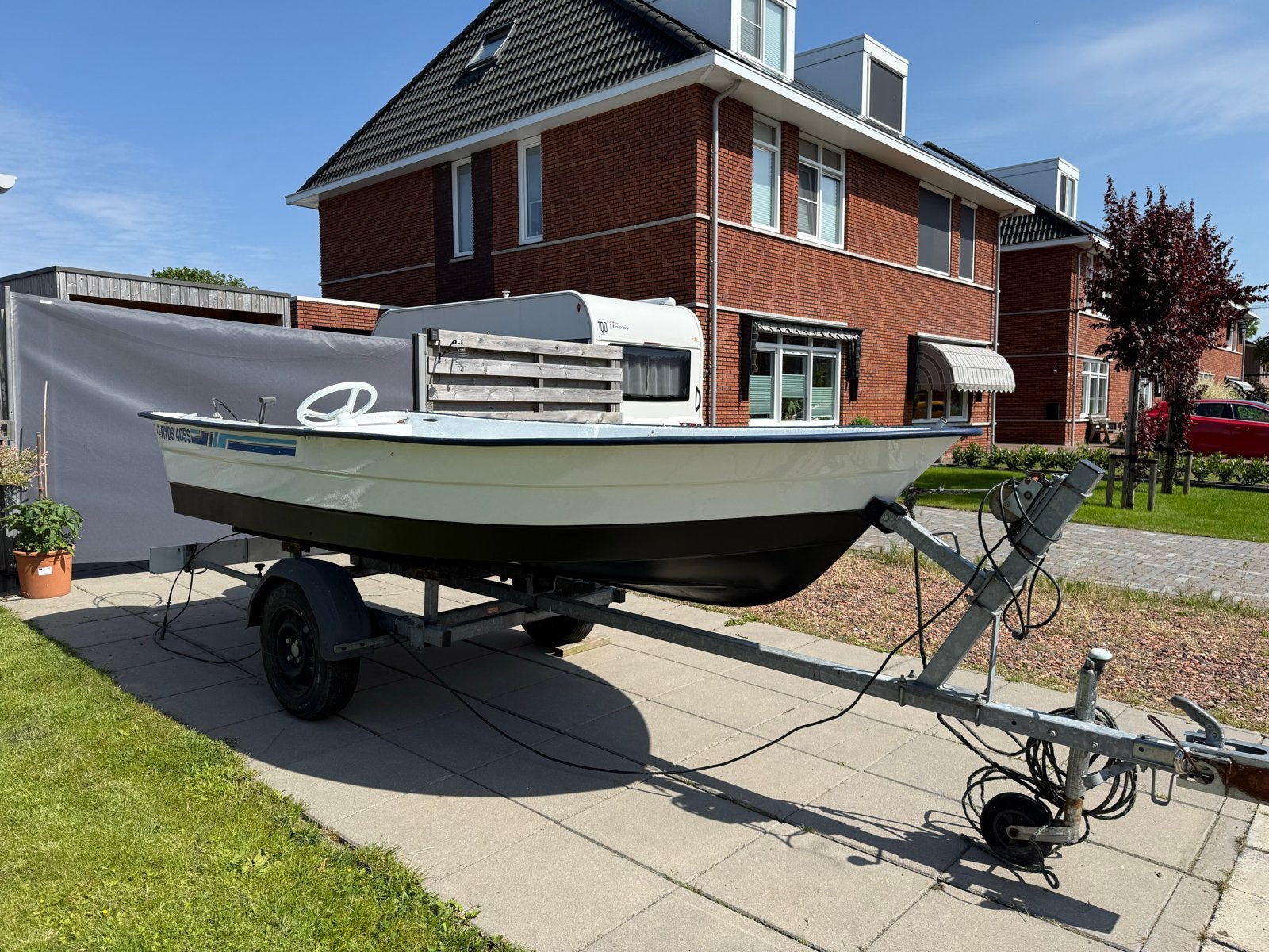 Ryds 405S met Johnson 15 PK motor en trailer, Overige merken, Gebruikt, Buitenboordmotor, Trailer