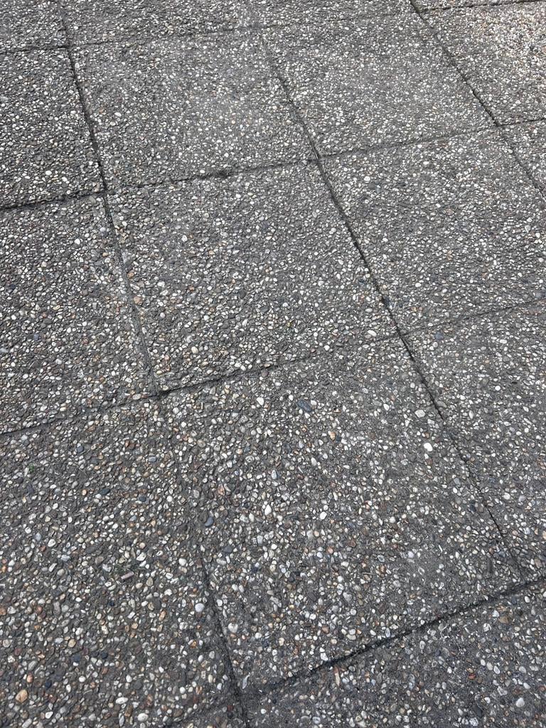 Grindtegel 50x50cm stuks 25 beschikbaar, Ophalen, Steen of Klei, Zo goed als nieuw, Minder dan 5 m²
