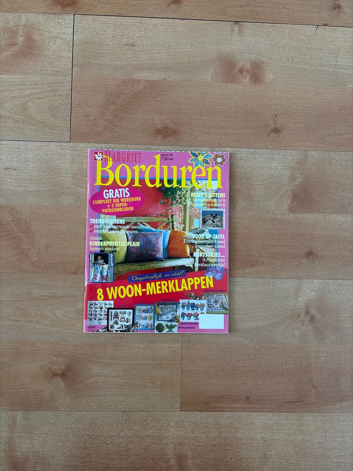 Margriet Borduren Tijdschrift - Patroonbladen & Werkboek, Ophalen of Verzenden, Gebruikt, Handborduren, Patroon