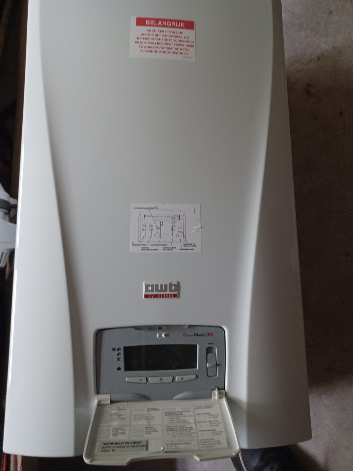 awb cv ketel met warmwater .28kw, Ophalen, Gebruikt, Aardgas, Ouder dan 10 jaar