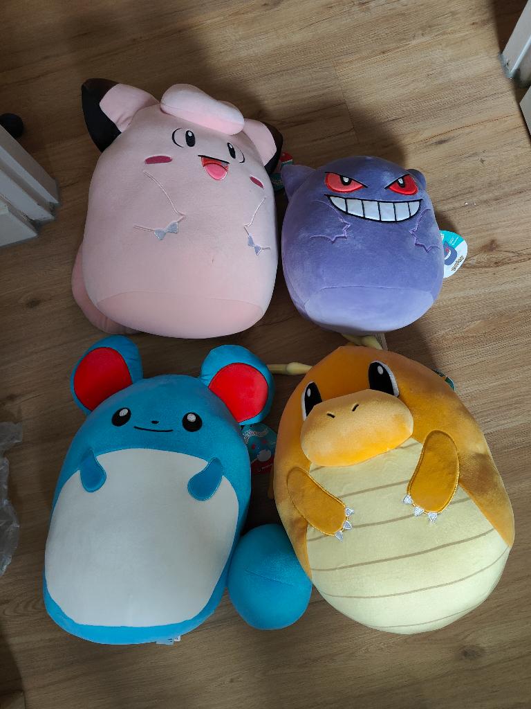 Set van 4 Pokémon Squishmallows knuffels, Overige typen, Nieuw, Ophalen of Verzenden, Met label