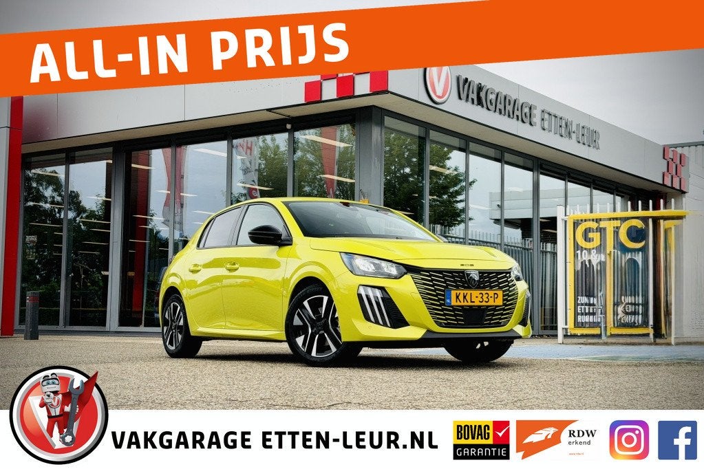 Peugeot 208 1.2 100PK Allure | PDC | CLIMA | CRUISE | CARPLA, Auto's, Voorwielaandrijving, 12 maanden, Gebruikt, Euro 6