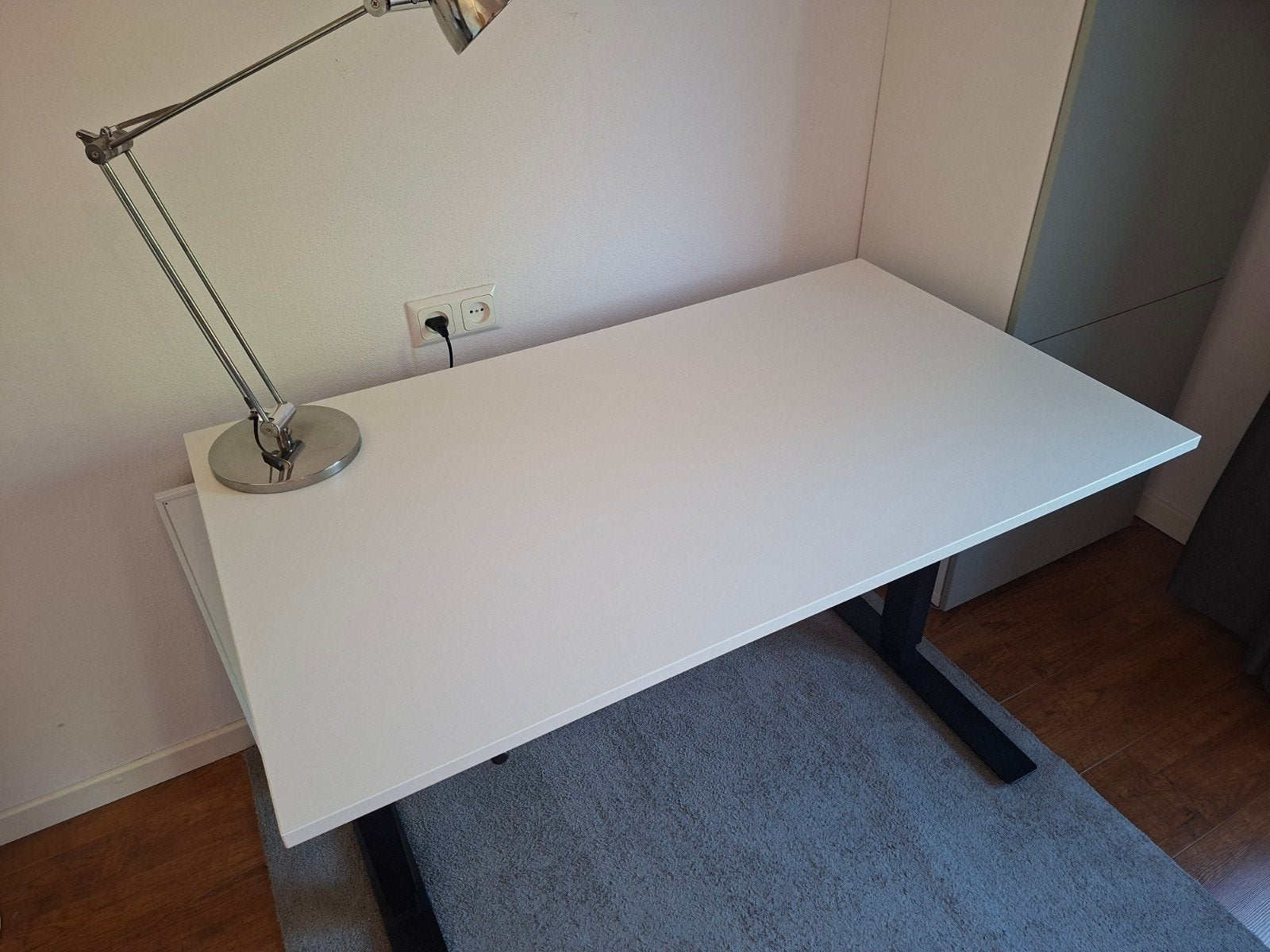 IKEA Trotten bureaublad wit 120x70 cm, Ophalen, Gebruikt, 120 cm, Scandinavisch